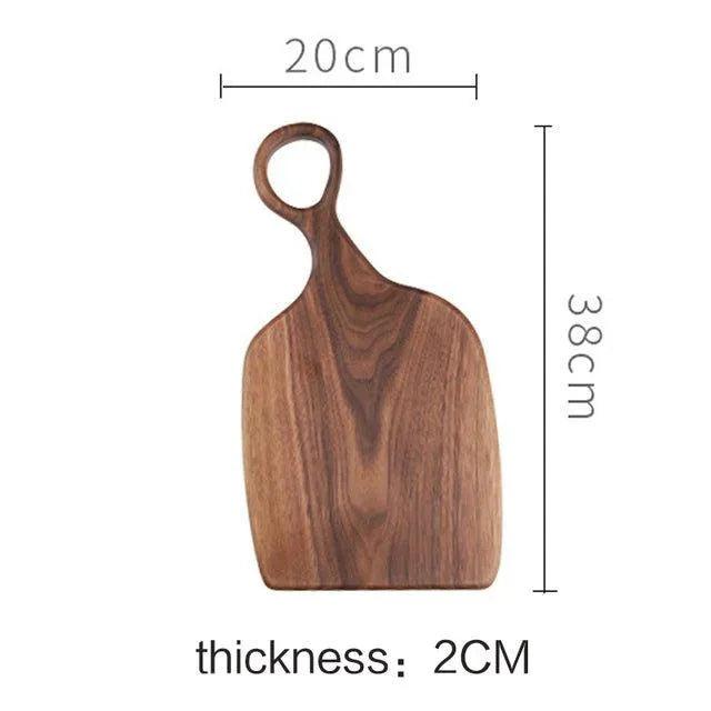 Black Walnut Wood Tray Solid Chopping Boards │ Modern Decorative Platter Kitchenware - Besontique Home