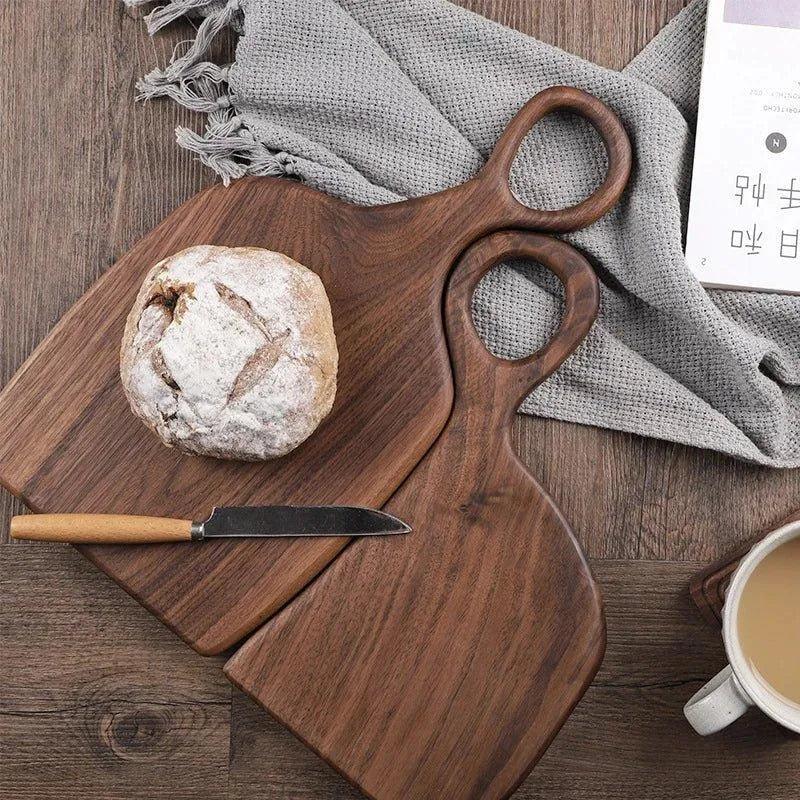 Black Walnut Wood Tray Solid Chopping Boards │ Modern Decorative Platter Kitchenware - Besontique Home