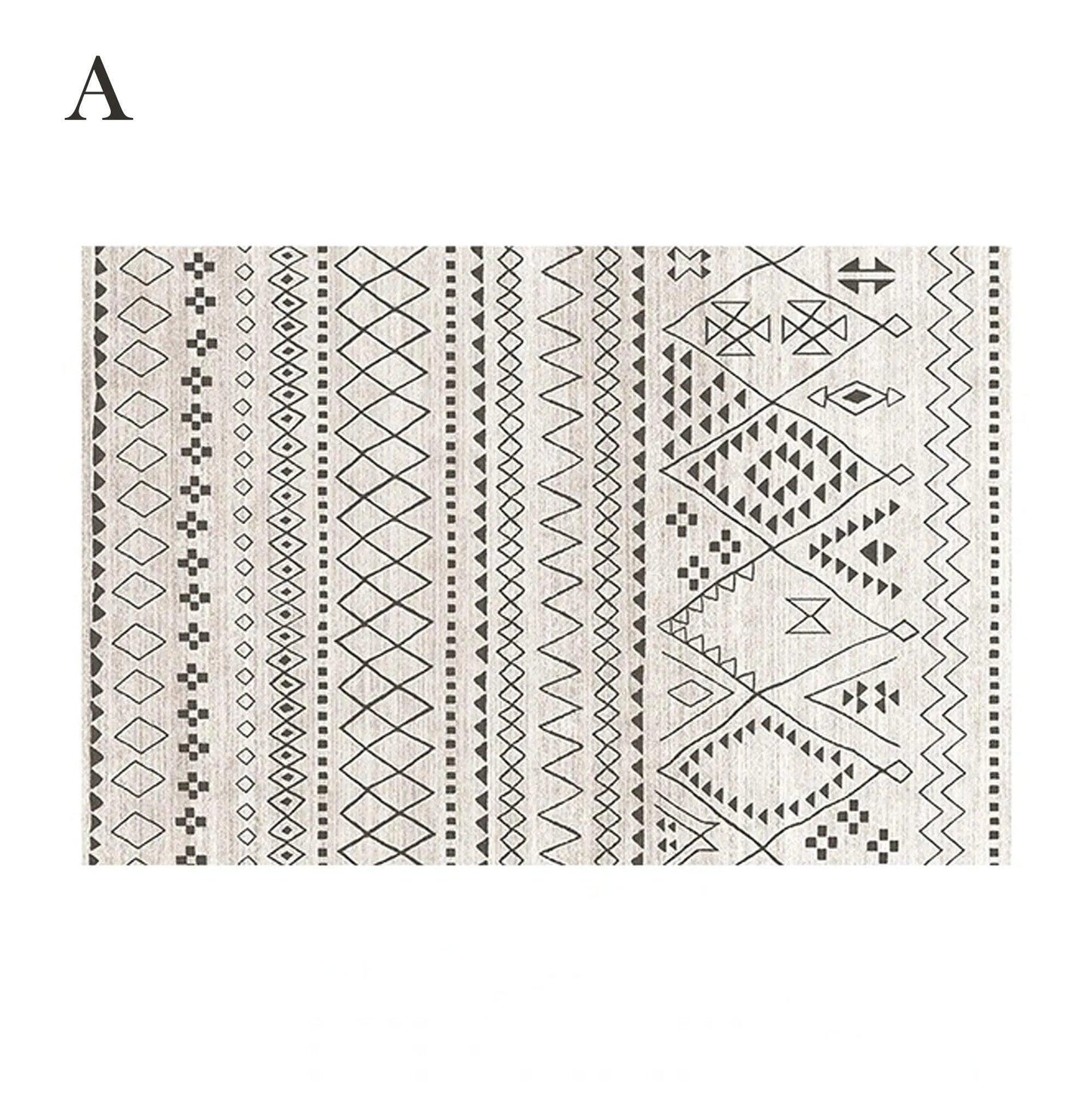 Bohemian Abstract Rugs │ Retro Moroccan Style Living Room Carpet - Besontique Home