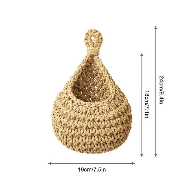 boho-style-hand-woven-wall-hanging-basket-jute-natural-wall-mounted-vegetable-fruit-storage-organizer-besontique-home-73160 - Besontique Home
