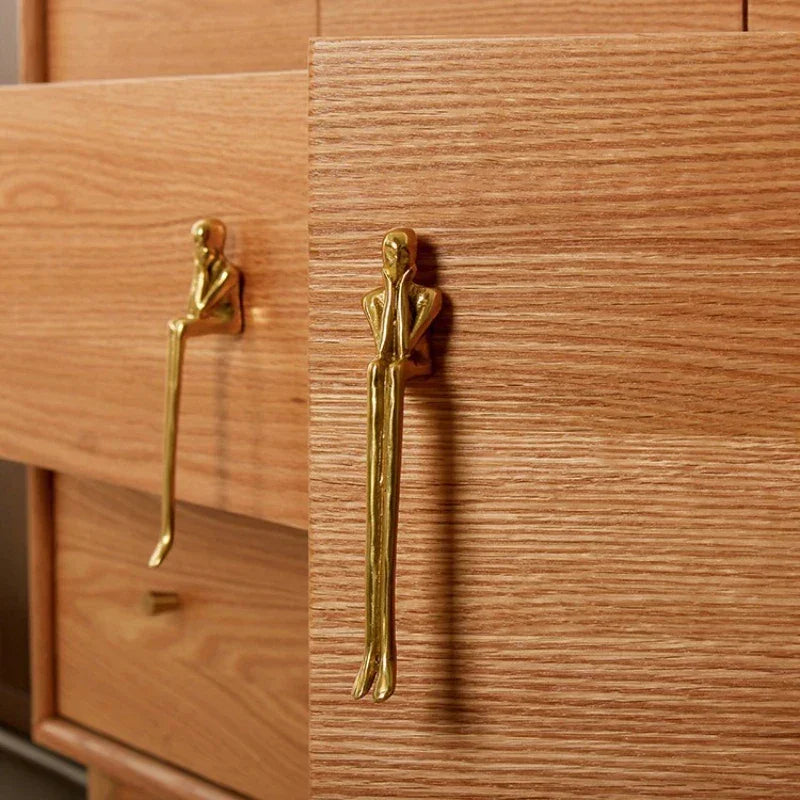 Brass Gold Silver Creative Furniture Door Knob │ Modern Nordic Kitchen Drawer Wardrobe Handles - Besontique Home