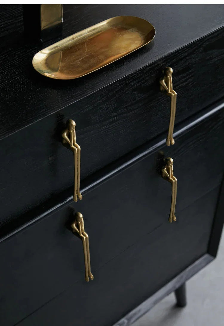 Brass Gold Silver Creative Furniture Door Knob │ Modern Nordic Kitchen Drawer Wardrobe Handles - Besontique Home