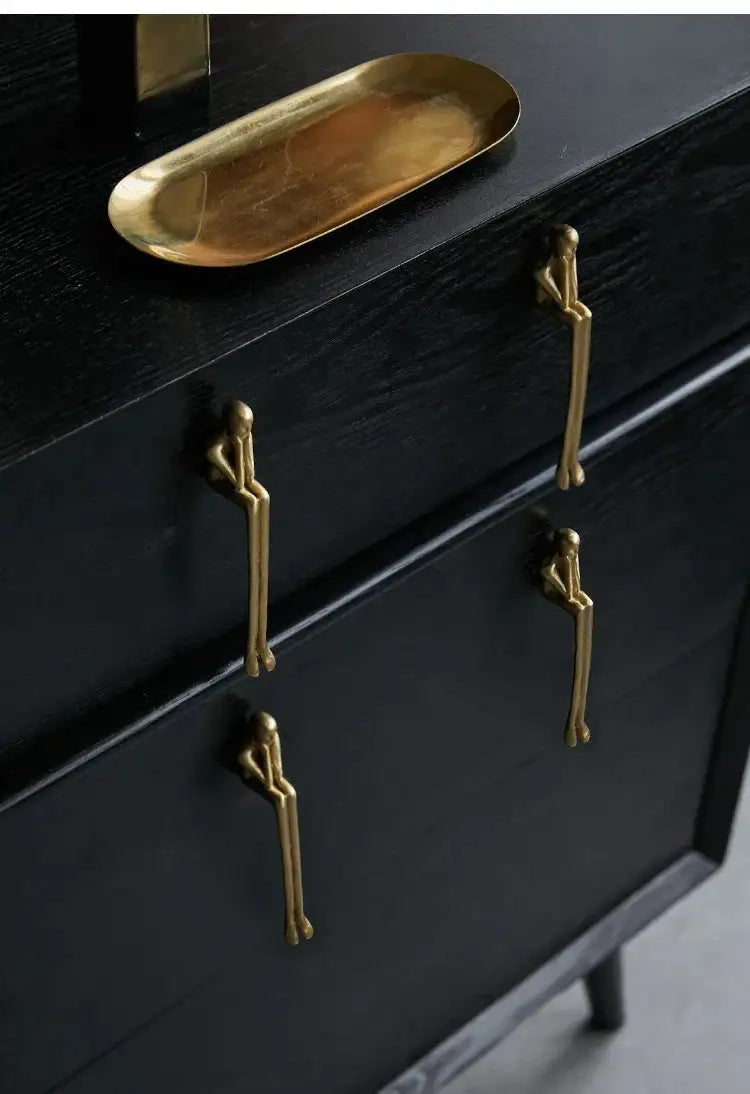 Brass Gold Silver Creative Furniture Door Knob │ Modern Nordic Kitchen Drawer Wardrobe Handles - Besontique Home