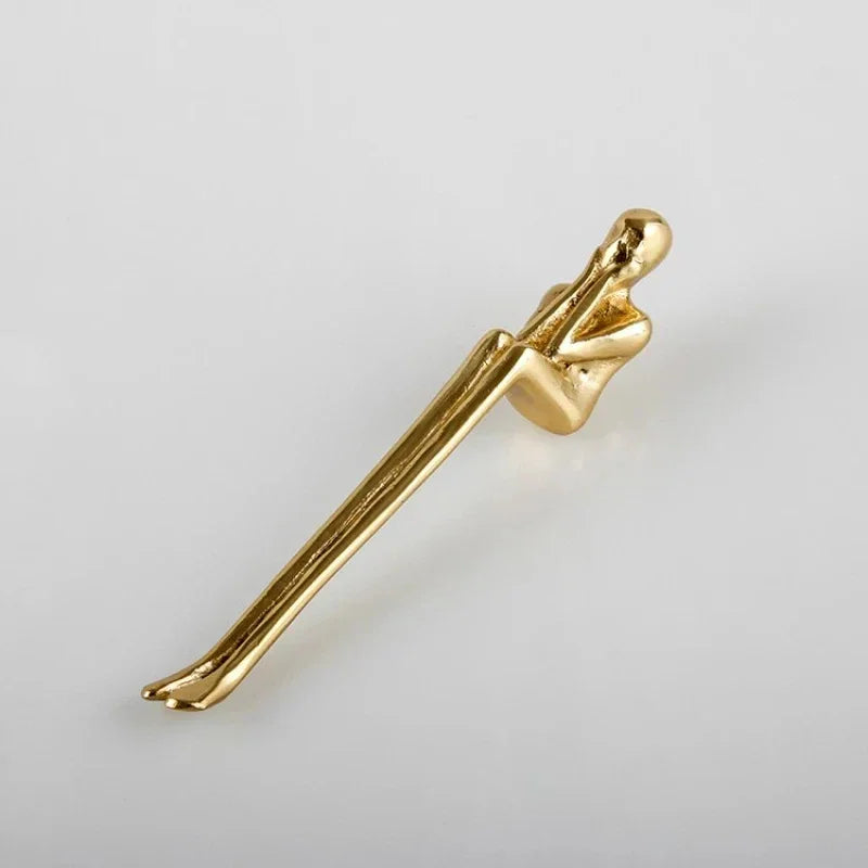 Brass Gold Silver Creative Furniture Door Knob │ Modern Nordic Kitchen Drawer Wardrobe Handles - Besontique Home