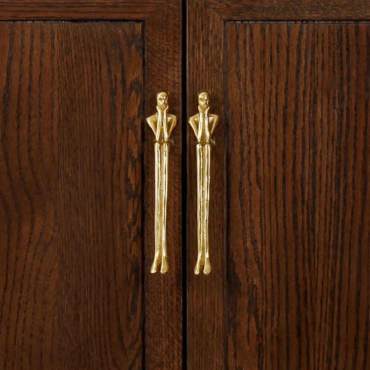 Brass Gold Silver Creative Furniture Door Knob │ Modern Nordic Kitchen Drawer Wardrobe Handles - Besontique Home