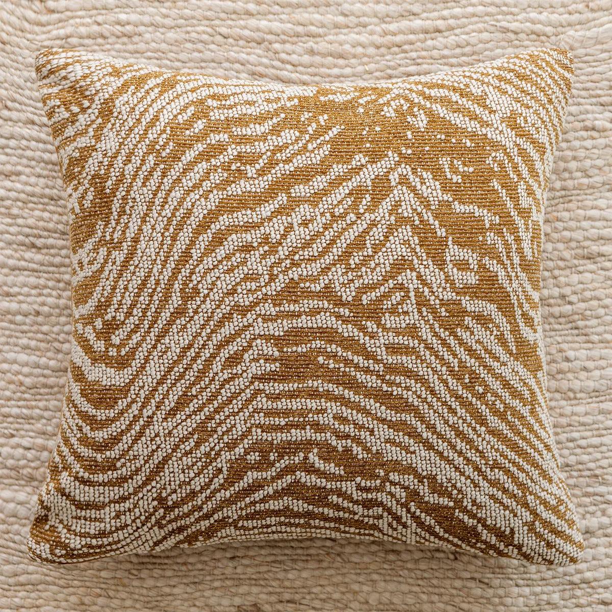 Brown Beige Geometric Chenille Cushion Cover │ Nordic Minimal Home Throw Pillow Covers - Besontique Home