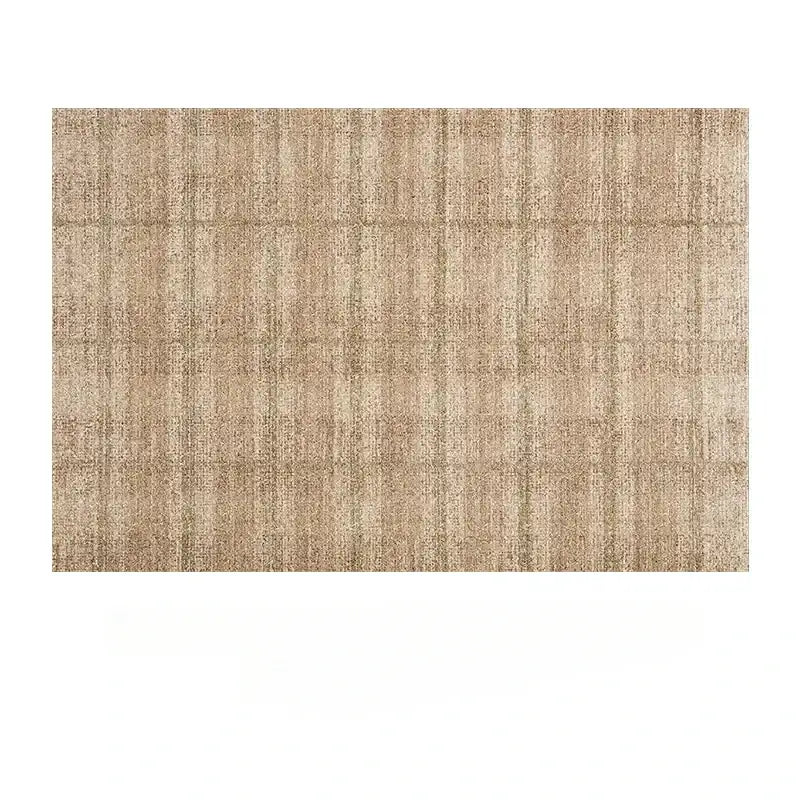 brown-beige-line-plaid-large-area-carpet-minimal-soft-home-decorative-non-slip-rug-besontique-home-91851 - Besontique Home