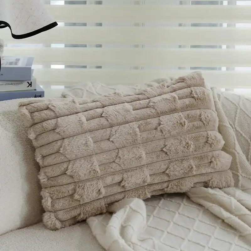 brown-black-beige-curved-tufted-cushion-cover-modern-boho-linen-plush-throw-pillow-covers-besontique-home-96164 - Besontique Home