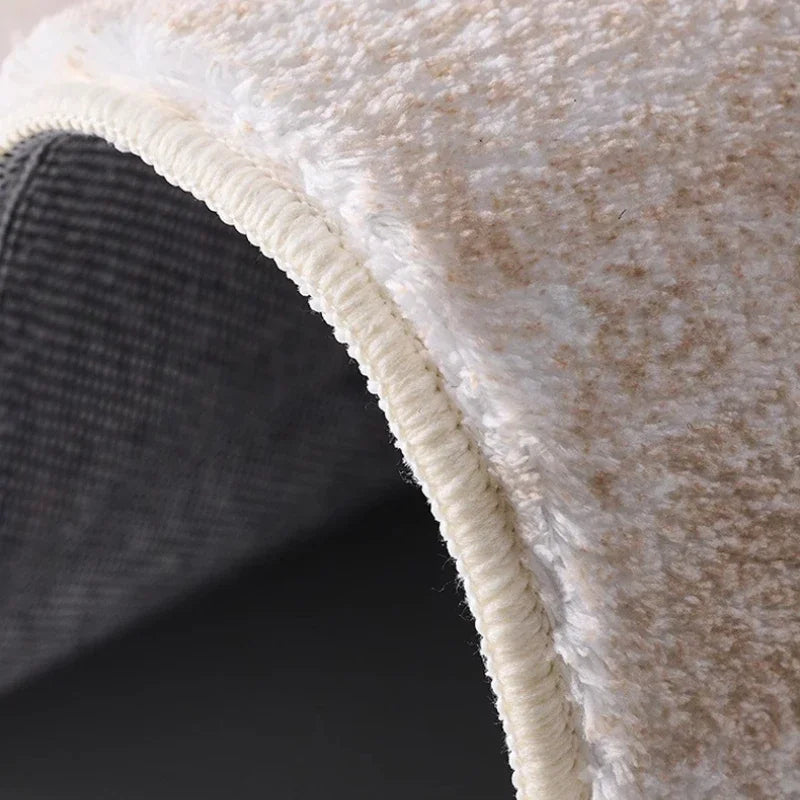 Beige Light Beige Luxury Home Floor Carpet │ Modern Boho Anti-Slip Decorative Rug