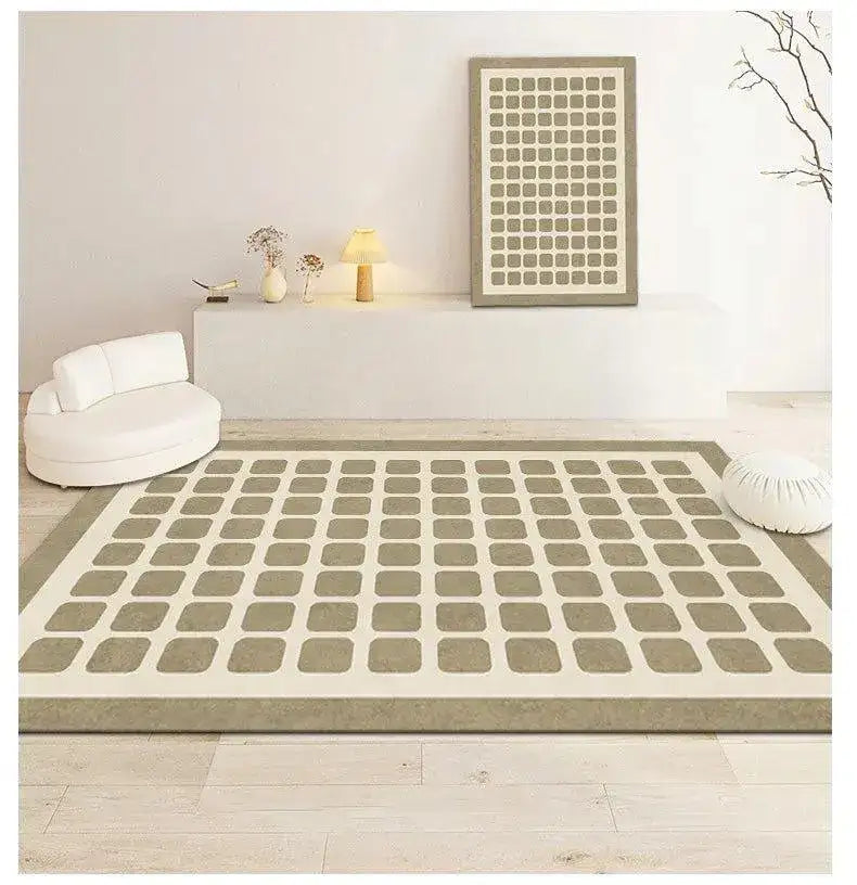 checkerboard-pattern-home-decor-carpet-modern-geometric-decorative-floor-rug-besontique-home-18516 - Besontique Home