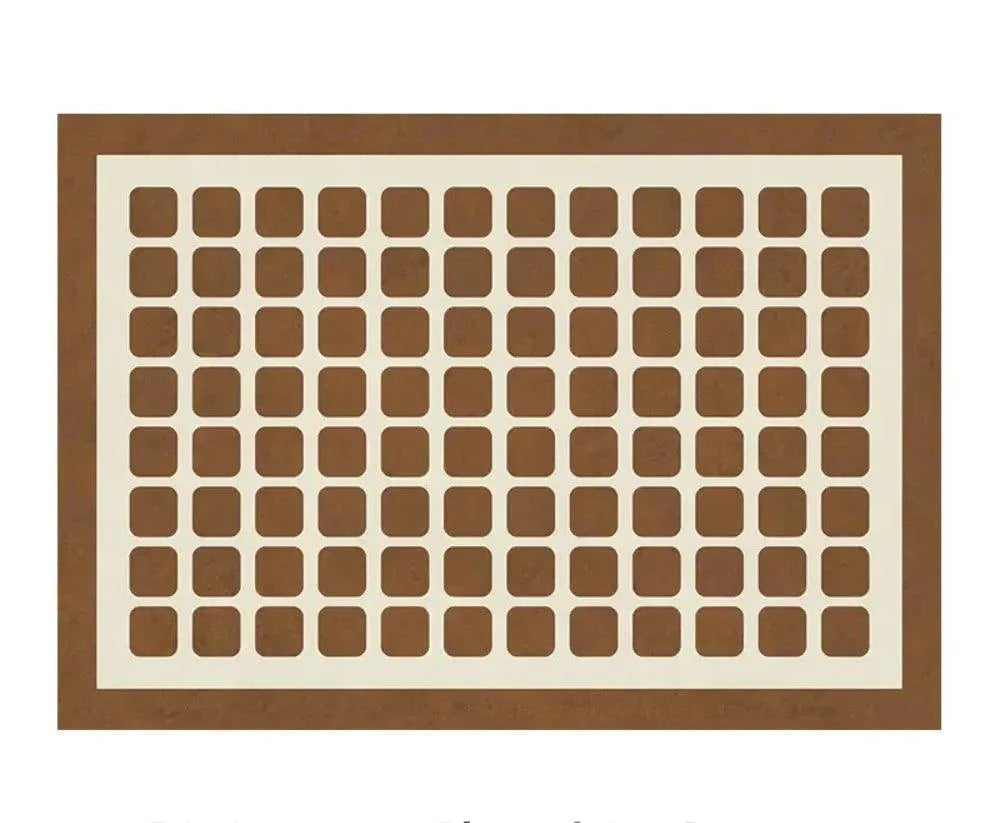 Checkerboard Pattern Home Decor Carpet │ Modern Geometric Decorative Floor Rug - Besontique Home