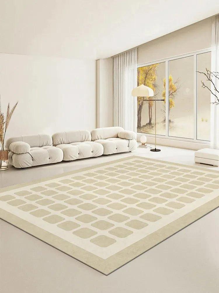 Checkerboard Pattern Home Decor Carpet │ Modern Geometric Decorative Floor Rug - Besontique Home