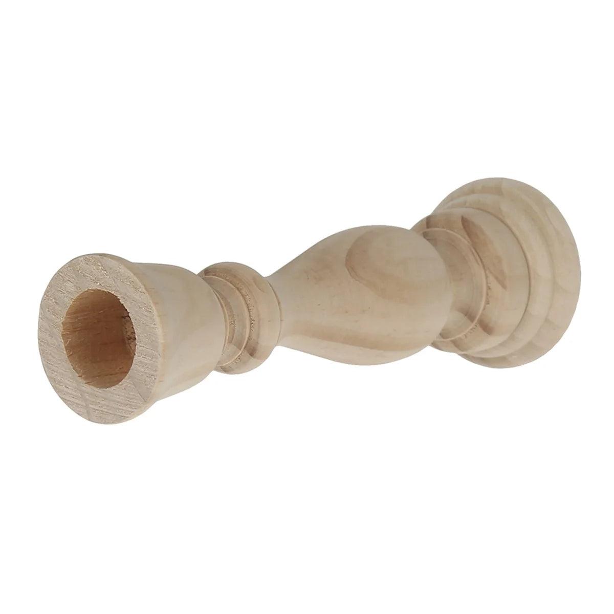 Classic Light Wood Candlesticks Candle Holder Set │ Modern Retro Vintage Candle Stand - Besontique Home