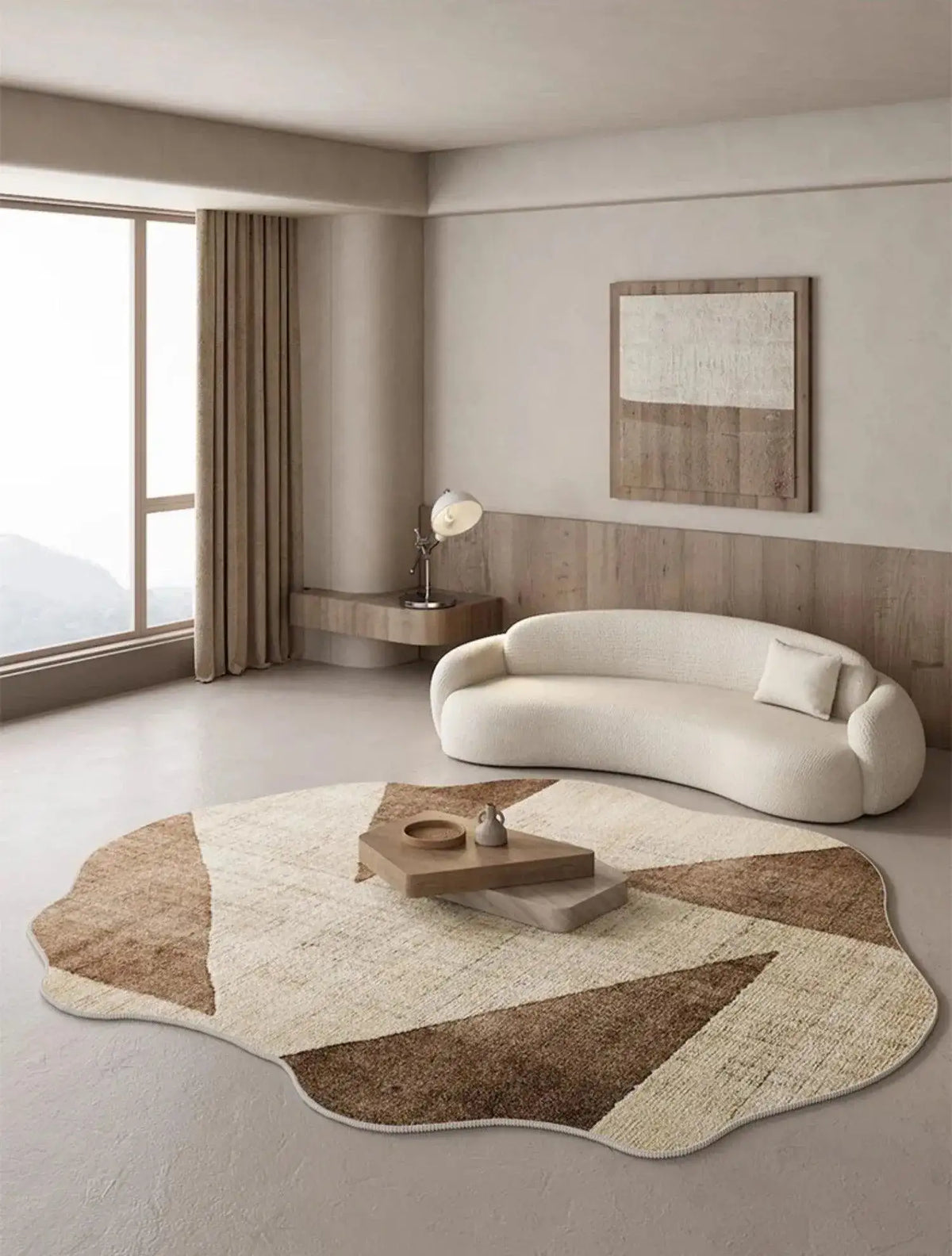 classical-post-modern-neutral-tone-irregular-carpet-modern-retro-american-large-area-carpet-rug-besontique-10 - Besontique Home