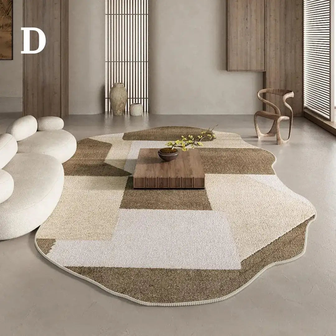 classical-post-modern-neutral-tone-irregular-carpet-modern-retro-american-large-area-carpet-rug-besontique-5 - Besontique Home