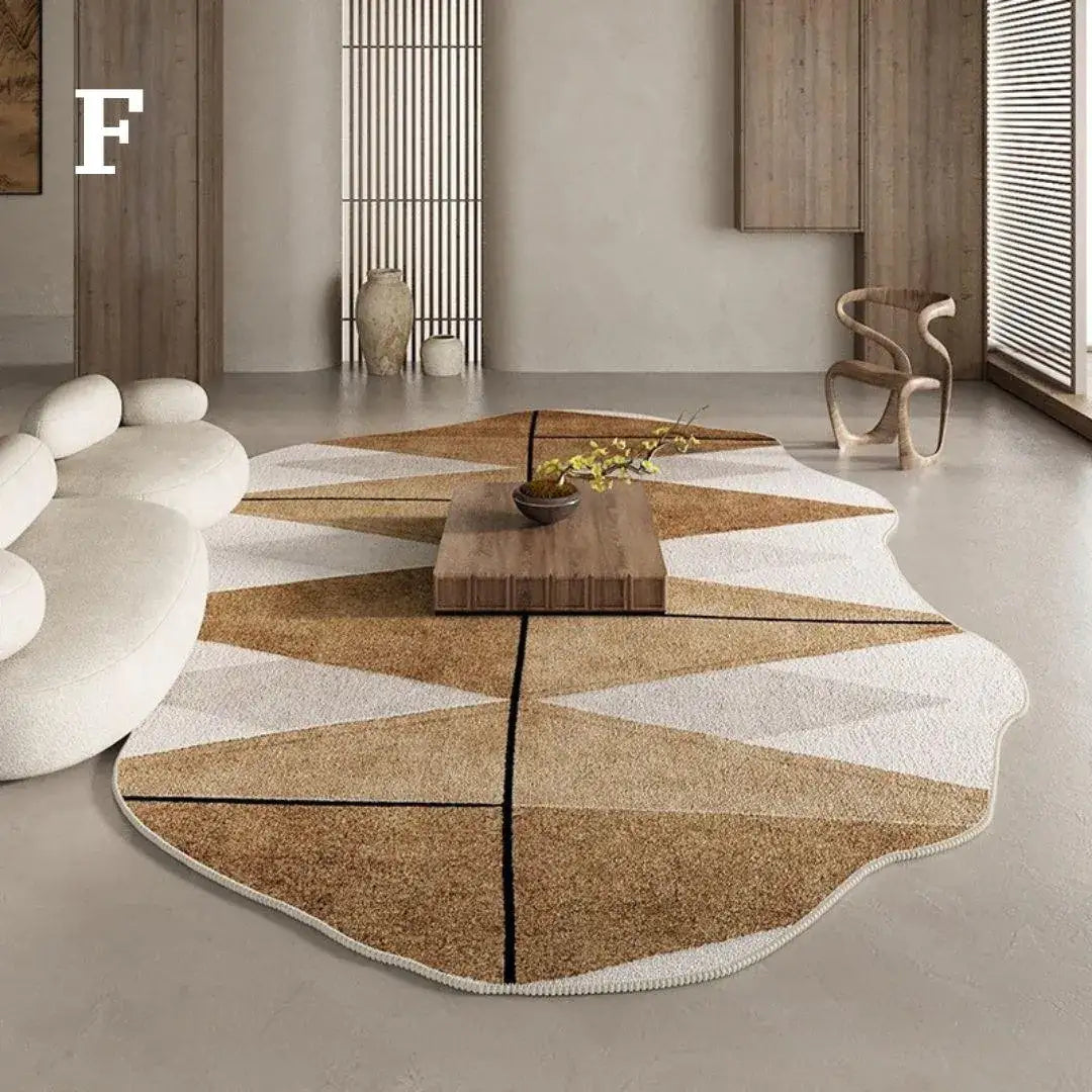 classical-post-modern-neutral-tone-irregular-carpet-modern-retro-american-large-area-carpet-rug-besontique-7 - Besontique Home