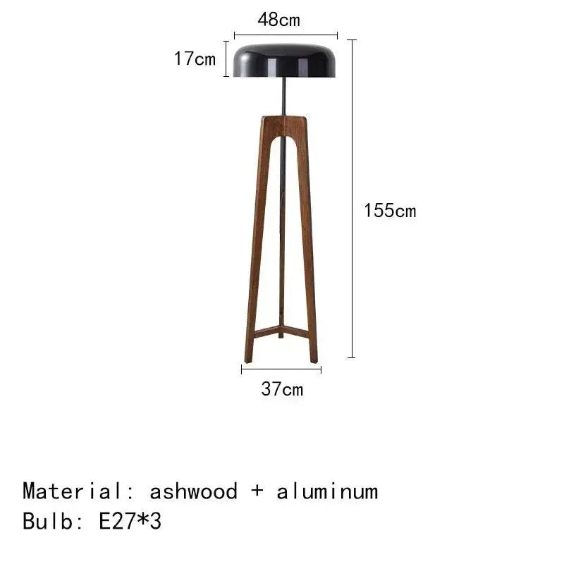 classical-wood-solid-floor-tripod-lamp-besontique-home-21875 - Besontique Home