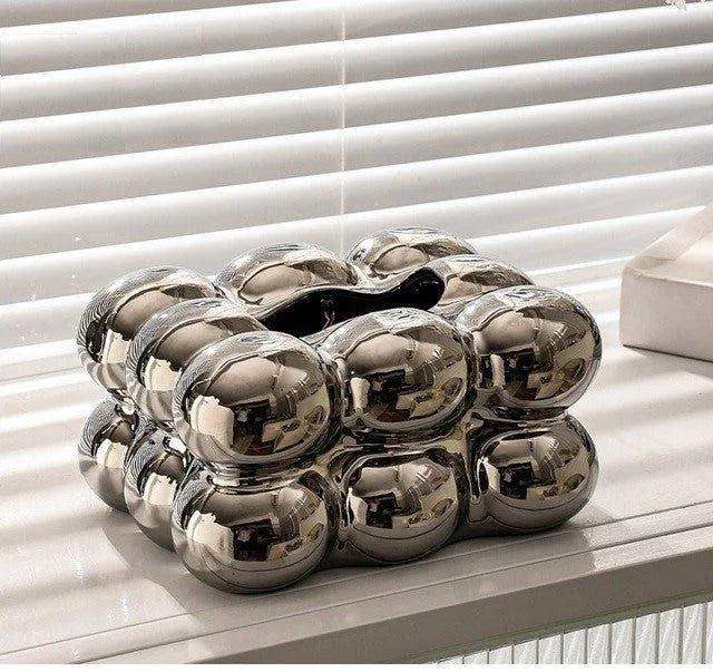decorative-ceramics-marshmallow-shape-tissue-box-case-modern-napkin-holder-organizer-besontique-home-19097 - Besontique Home