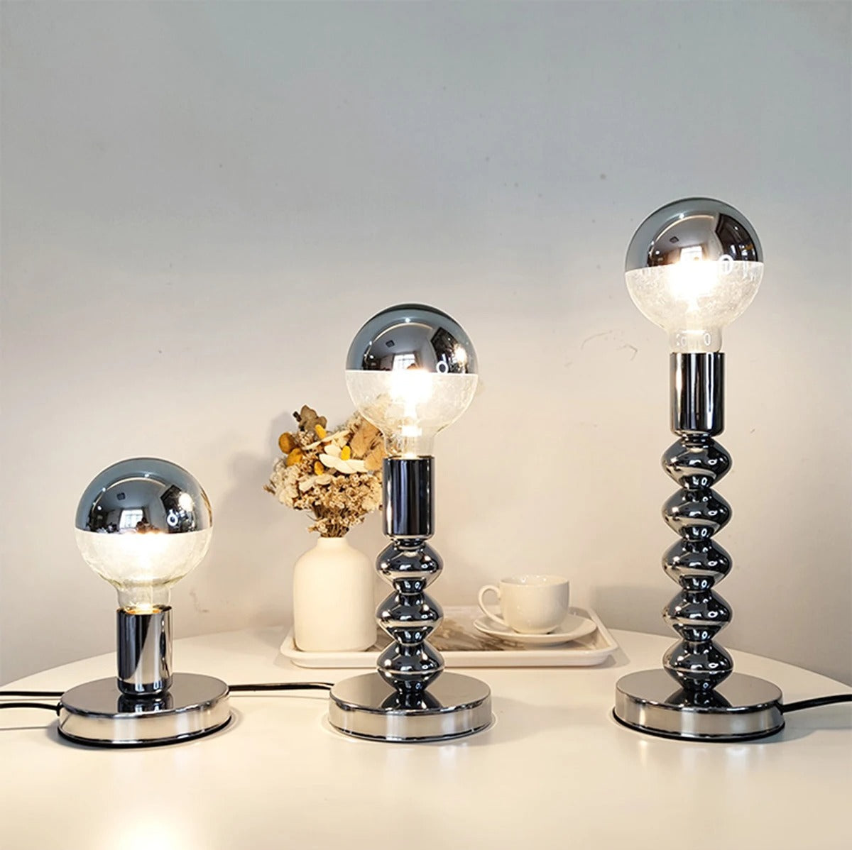 Nordic LED Metal Decorative Night Light │ Modern Vintage Minimal Desk Lamp for Bedroom Decor Besontique Home