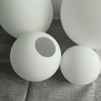 White Glass Ball Lamp Shade │ Milky Globe Lamp shades Fitting Light