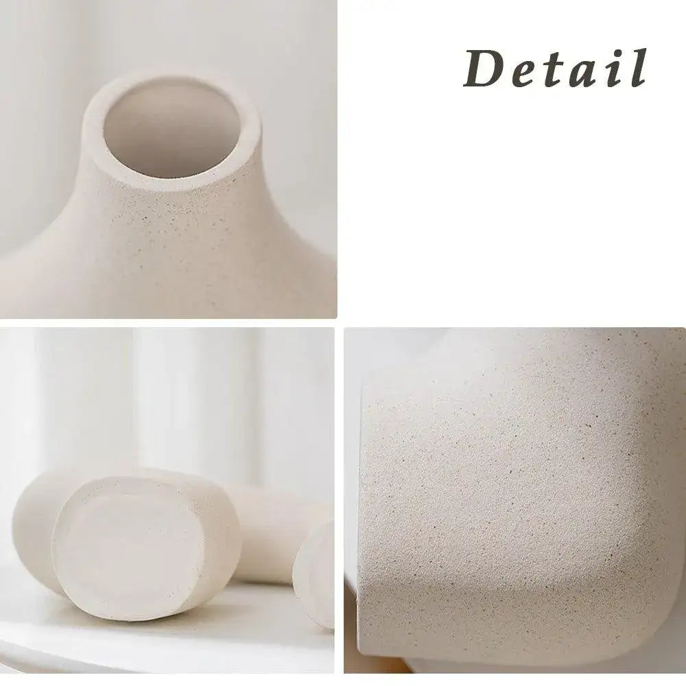 european-style-ceramic-bisque-vase-set-modern-beige-dried-flower-pot-besontique-home-96642 - Besontique Home
