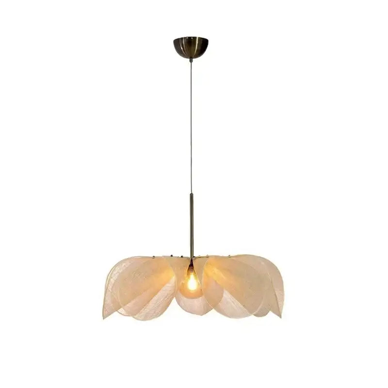 french-art-deco-fabric-petal-pendant-ceiling-light-boho-vintage-chandelier-hanging-lamp-besontique-home-85943 - Besontique Home