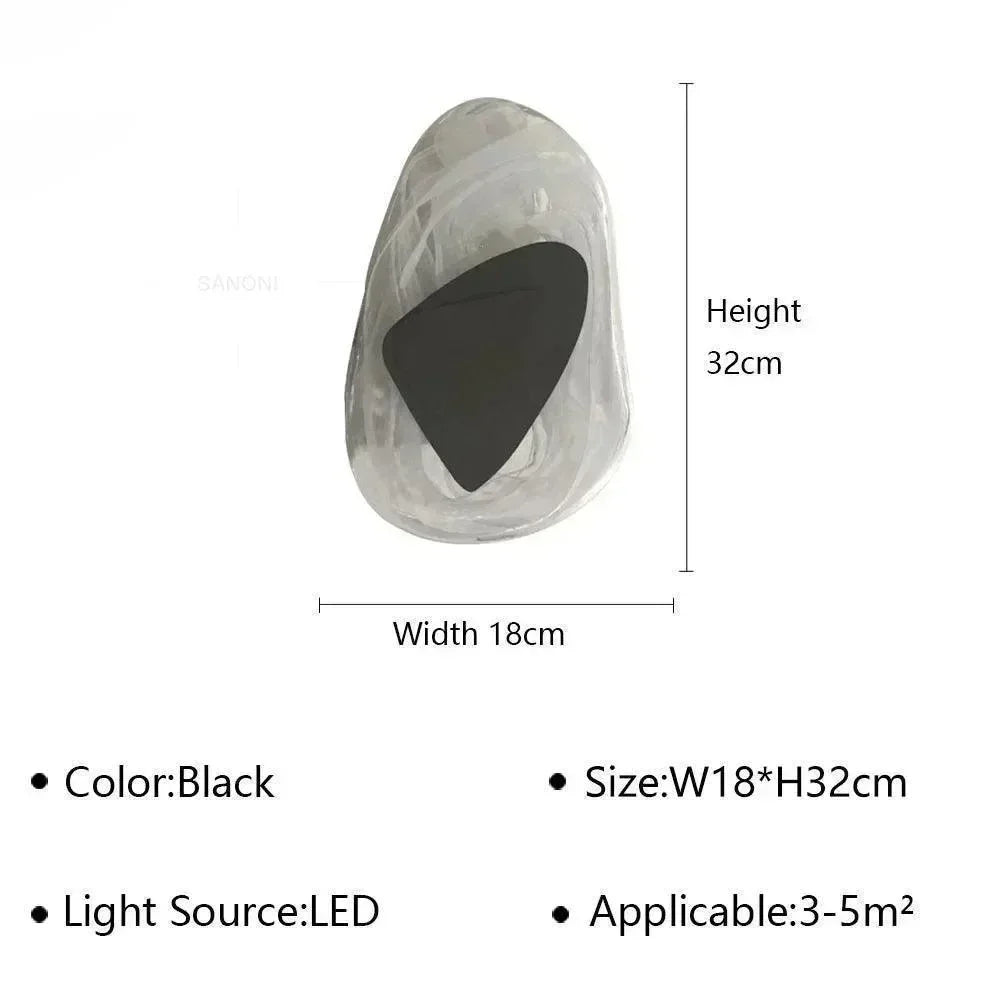 Geometric Design Modern LED Wall Light Lamp (Gold/Black/Rust) │ Bedside Wall Mounted Lighting - Besontique Home