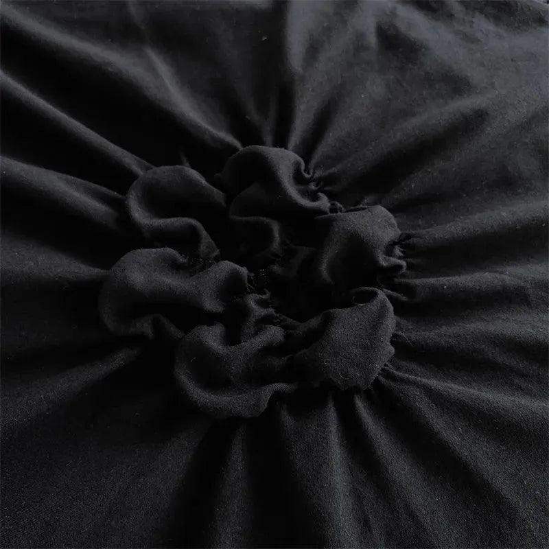 High End Three-dimensional Pinch Pleated Bedding Set │ Modern Boho Quilt Bed Duvet cover Pillow case - Besontique Home