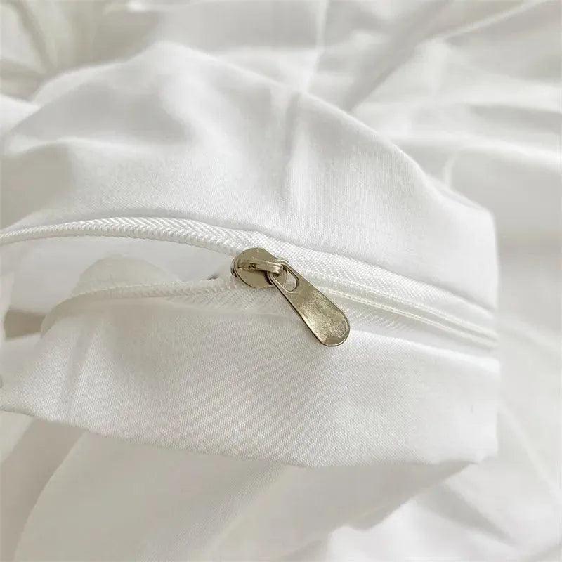 High End Three-dimensional Pinch Pleated Bedding Set │ Modern Boho Quilt Bed Duvet cover Pillow case - Besontique Home