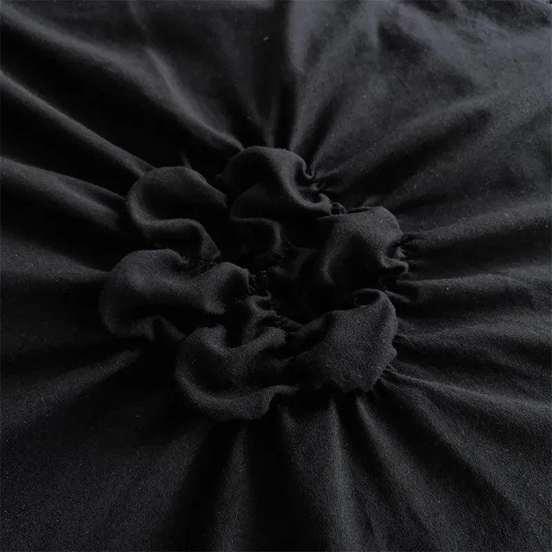 High End Three-dimensional Pinch Pleated Bedding Set │ Modern Boho Quilt Bed Duvet cover Pillow case - Besontique Home