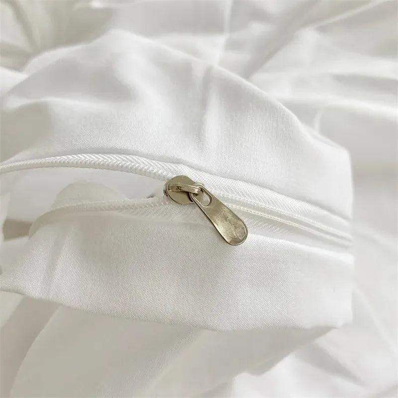High End Three-dimensional Pinch Pleated Bedding Set │ Modern Boho Quilt Bed Duvet cover Pillow case - Besontique Home