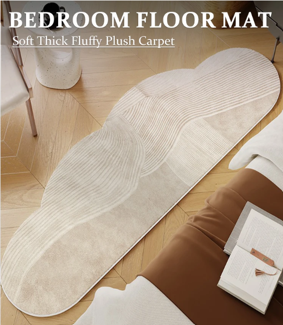 Japandi Geometric pattern Irregular Shape Rug - Besontique Home