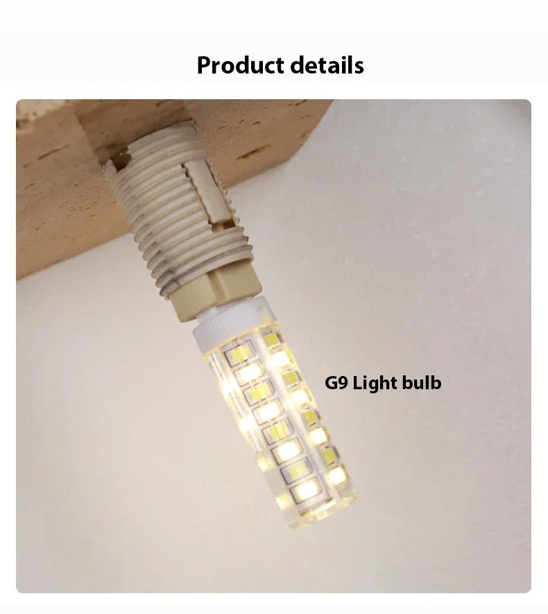 Japandi Natural Stone Glass Ball Wall Lighting Light │ Modern Home LED Sconce Wall Lamp - Besontique Home