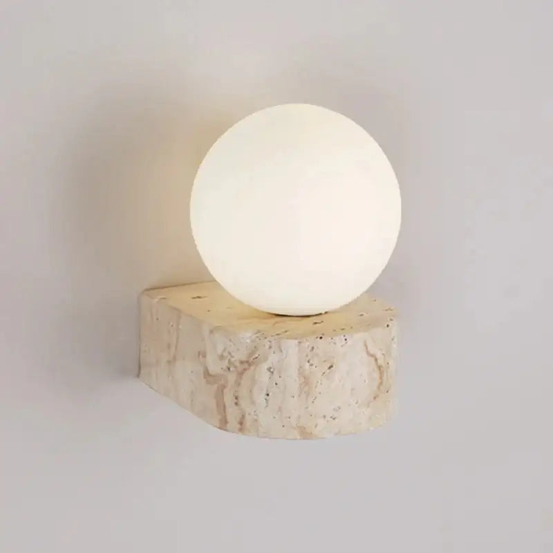 japandi-natural-stone-glass-ball-wall-lighting-light-modern-home-led-sconce-wall-lamp-besontique-home-79271 - Besontique Home