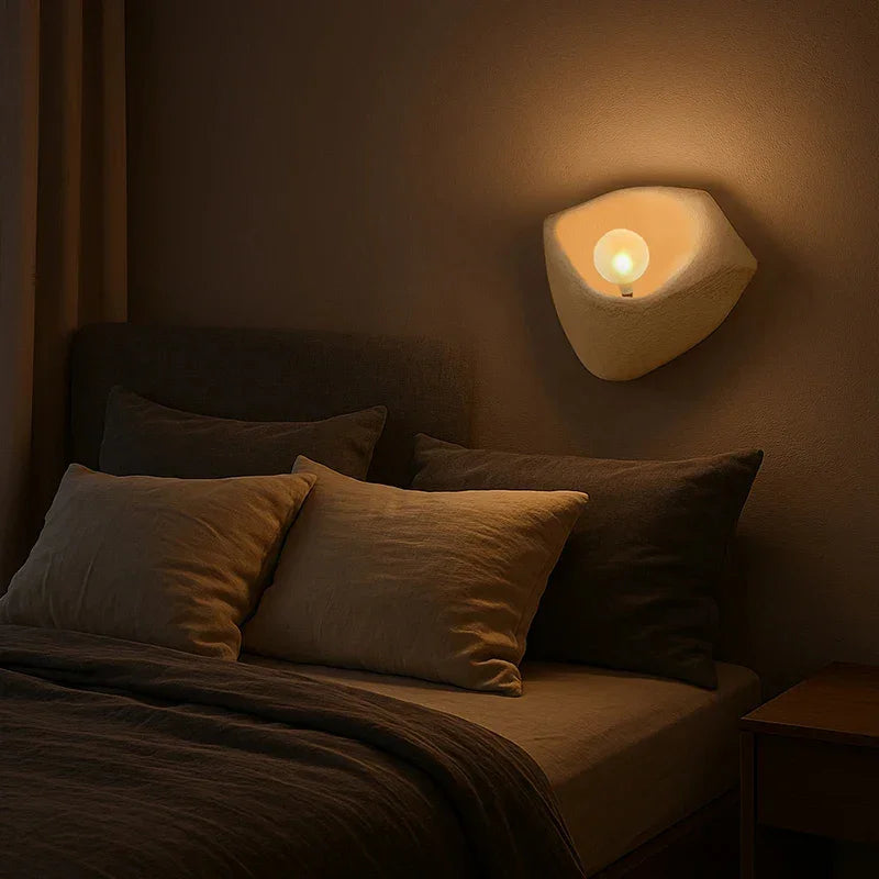 Japandi style Resin Wall Light │ Modern Nordic Style Wall Mounted Creative Lamp - Besontique Home