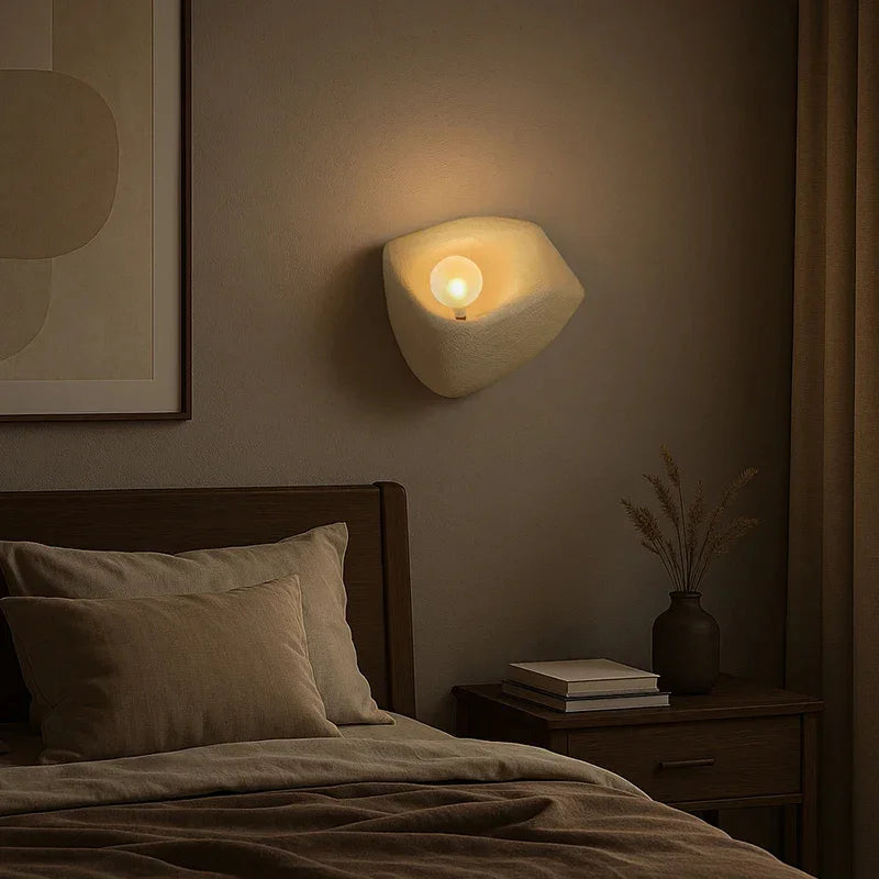Japandi style Resin Wall Light │ Modern Nordic Style Wall Mounted Creative Lamp - Besontique Home