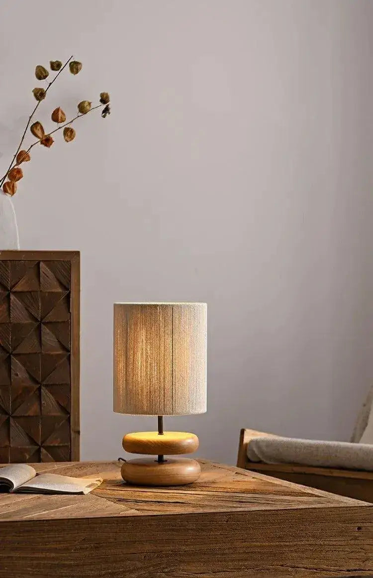 japanese-modern-retro-style-table-lamp-solid-walnut-wood-desk-lights-besontique-home-44001 - Besontique Home