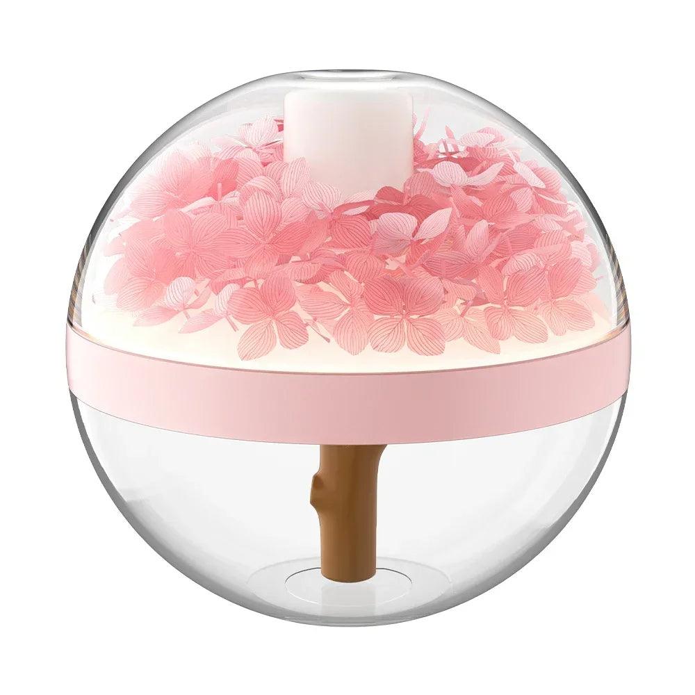 LED Light Flower Bloom Design Air Humidifier β Modern Boho USB charging Mist Maker - Besontique Home