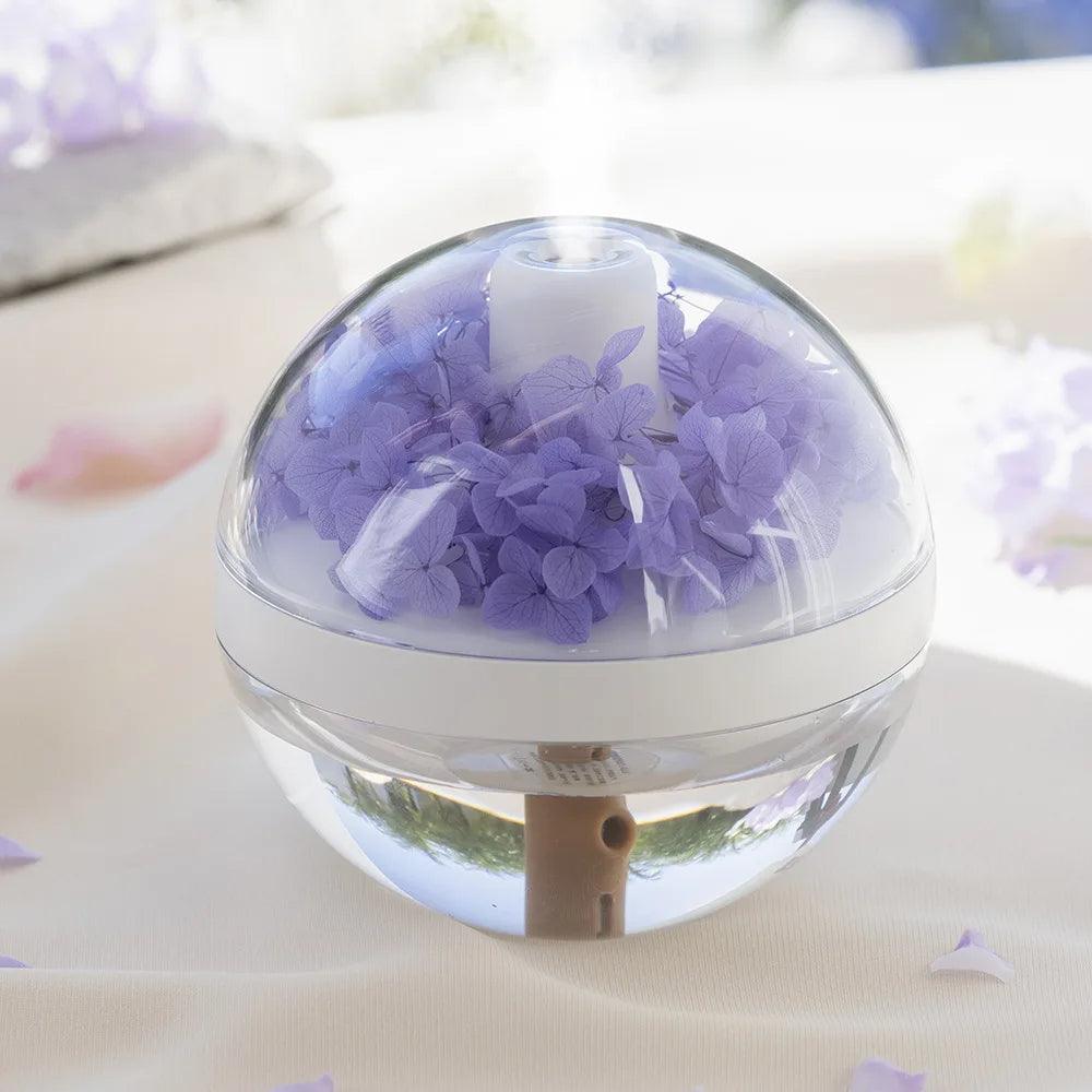 LED Light Flower Bloom Design Air Humidifier │ Modern Boho USB charging Mist Maker - Besontique Home