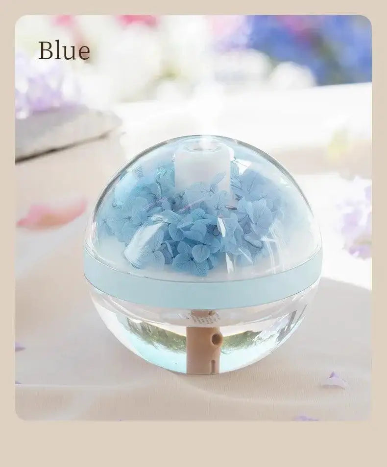 LED Light Flower Bloom Design Air Humidifier │ Modern Boho USB charging Mist Maker - Besontique Home