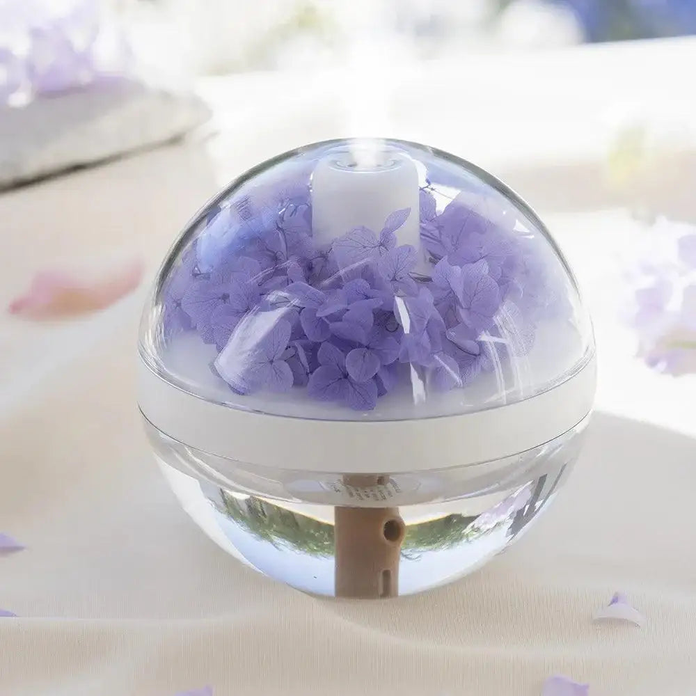 LED Light Flower Bloom Design Air Humidifier │ Modern Boho USB charging Mist Maker - Besontique Home