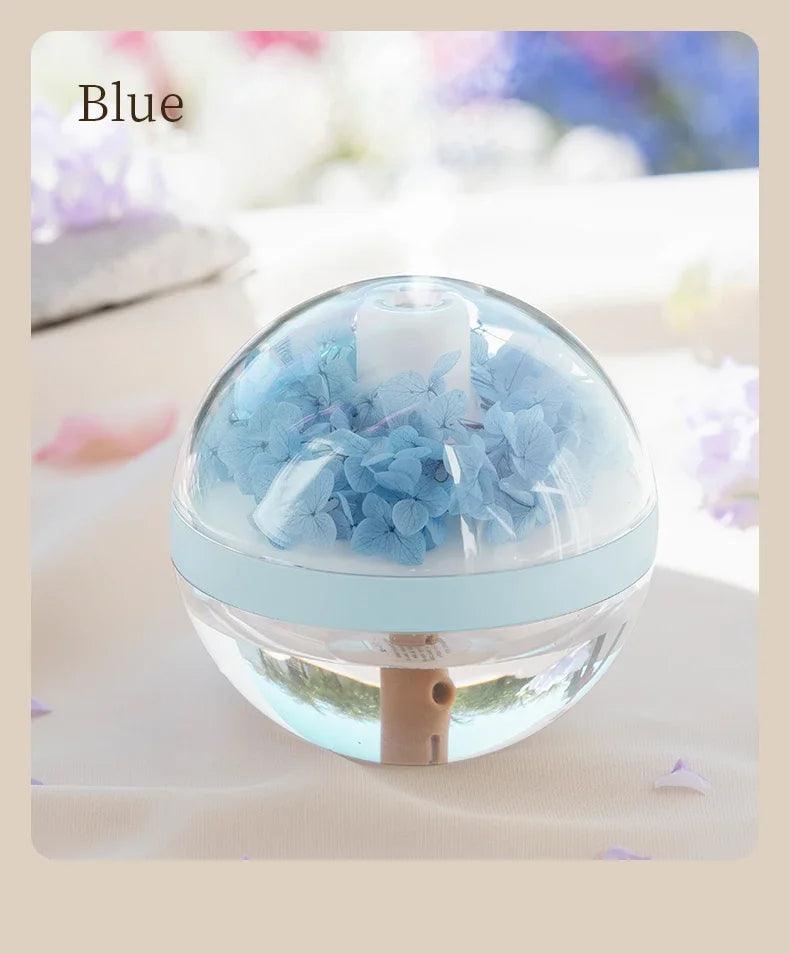LED Light Flower Bloom Design Air Humidifier │ Modern Boho USB charging Mist Maker - Besontique Home