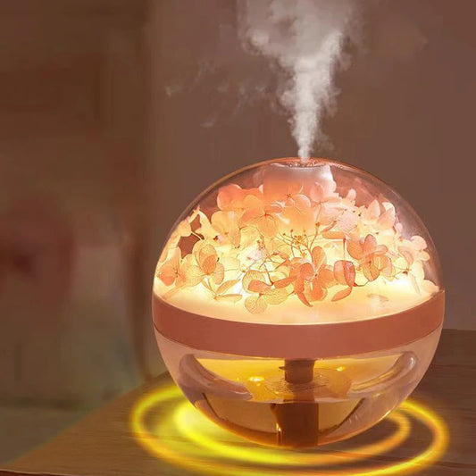 LED Light Flower Bloom Design Air Humidifier │ Modern Boho USB charging Mist Maker - Besontique Home