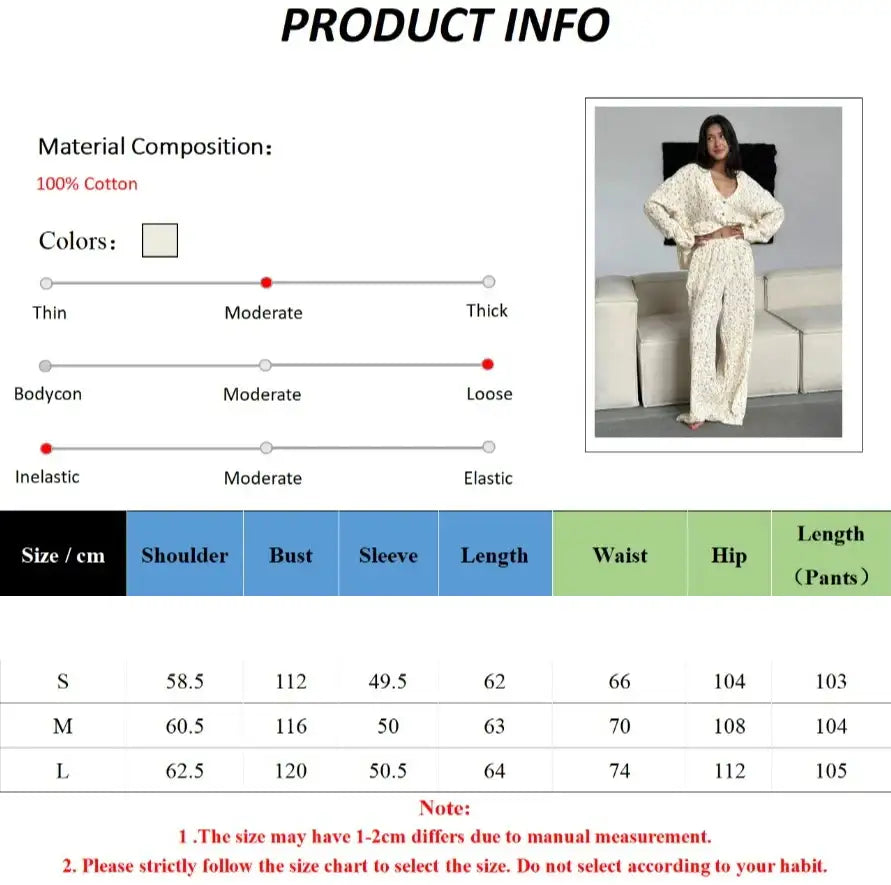 long-sleeve-floral-printed-cardigan-pajama-2-piece-set-cotton-besontique-home-38010 - Besontique Home