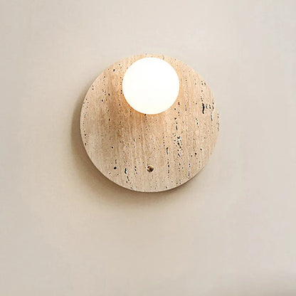 Vintage Natural Cave Stone Wall Lighting │ Modern Japanese Style LED Indoor Wall Mounted Lamp Light Besontique Home Decor