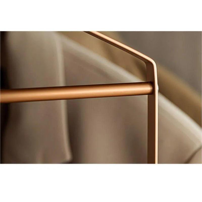 Matte Gold/Silver 5 in 1 Multi-Layer Pants Trouser Hanger │ Wardrobe Clothes Hanging Rack - Besontique Home