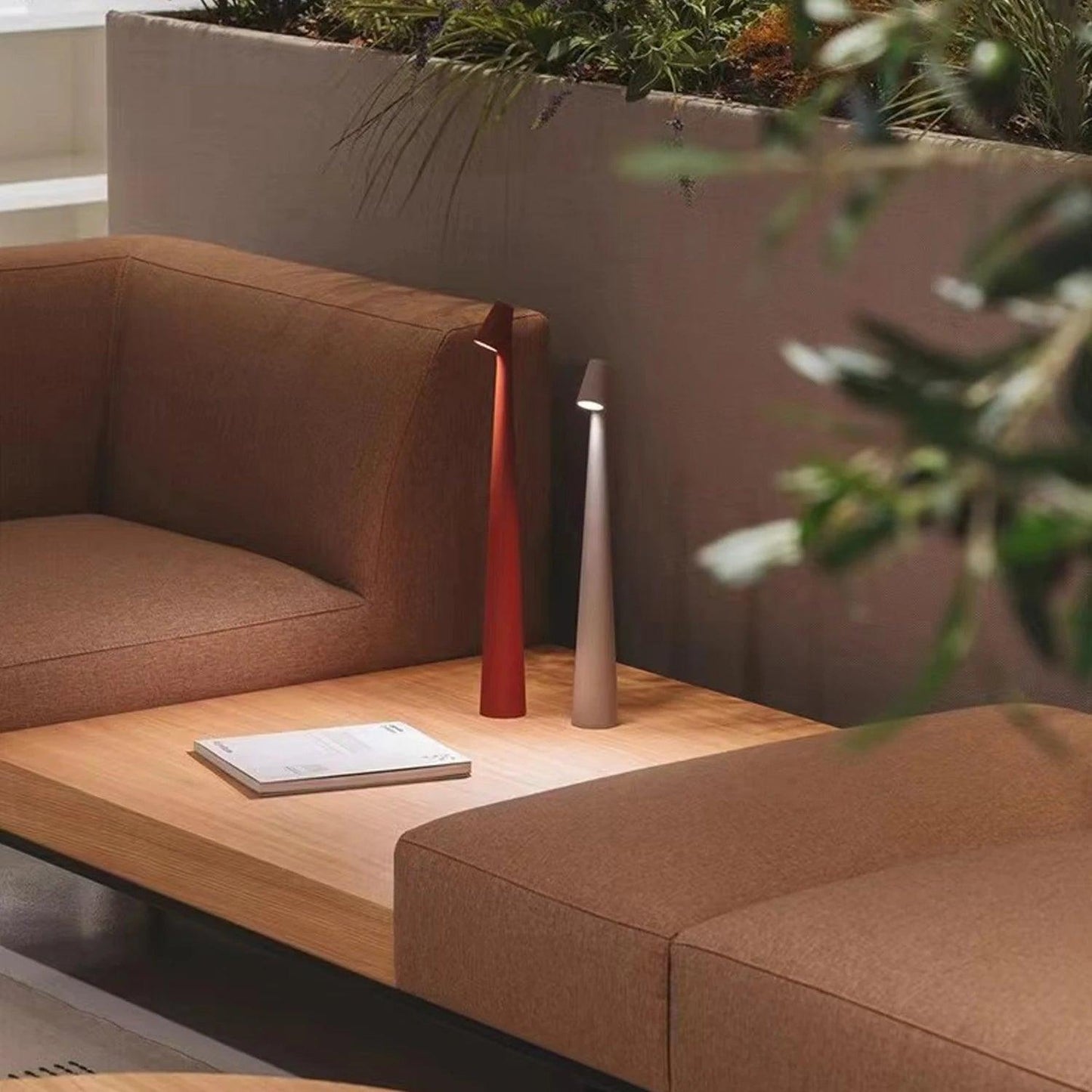 Minimal Dimming USB Chargable Reading Table Lamp │ Modern Small Wireless Portable Light - Besontique Home