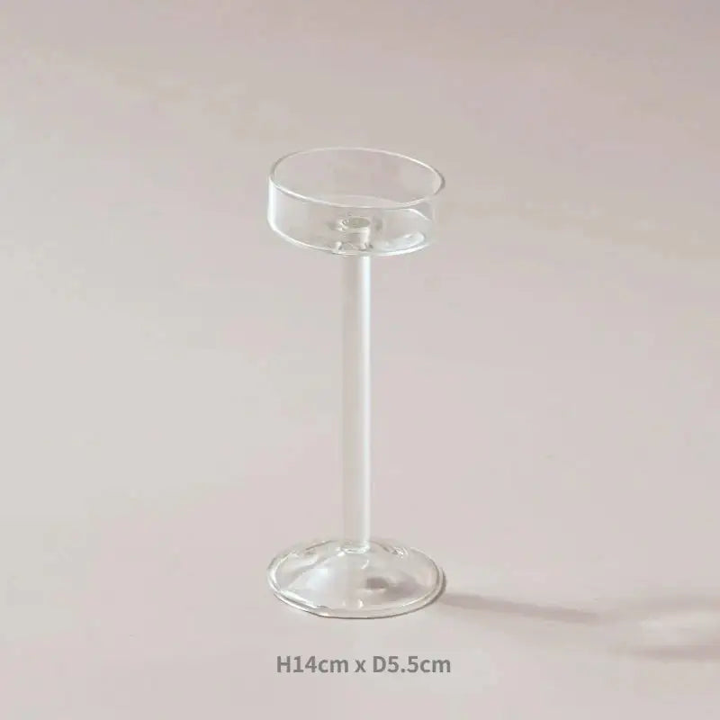 minimal-glass-candlesticks-candle-holder-set-modern-nordic-transparent-tall-candle-stand-besontique-home-66290 - Besontique Home