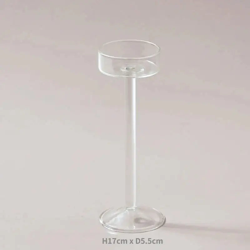 minimal-glass-candlesticks-candle-holder-set-modern-nordic-transparent-tall-candle-stand-besontique-home-94761 - Besontique Home