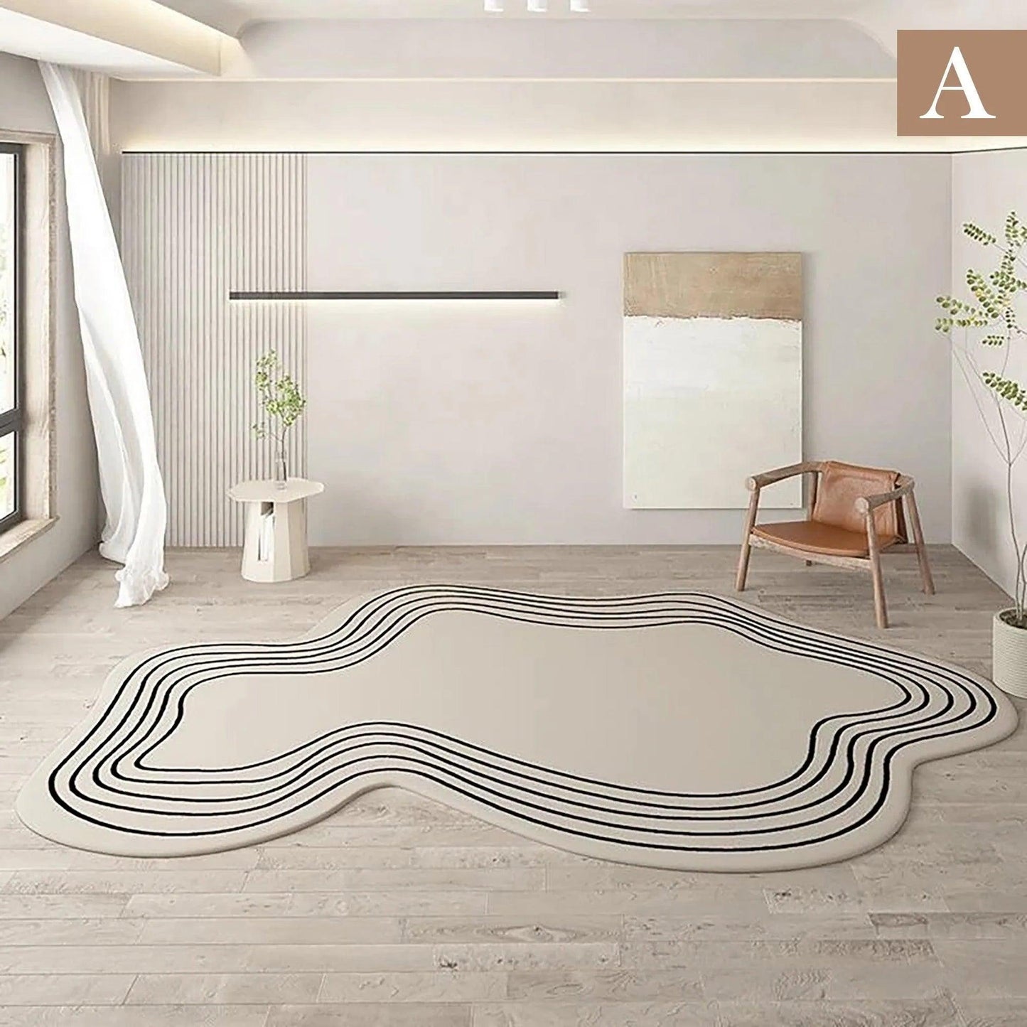 Minimal Line Irregular Carpet - Besontique Home